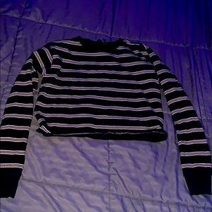 Stripped dark blue, yellow & white long sleeve